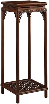 Oriental Vase Stand Living Room Classical Redwood Furniture, Red Sour Branch Wood Balcony Flowerpot Base Vase Display Stand