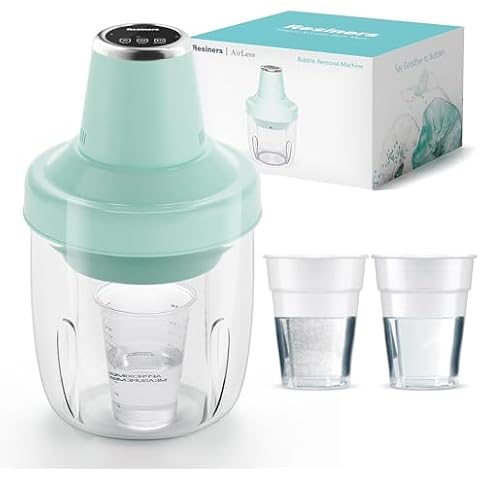 Resiners Resin Bubble Remover, Quickly Remove Bubble Within 9 Mins, 95kPa Vacuum Degassing Chamber, Airless Bubble Removing Machine for Epoxy, UV Resin Casting, Silicone Mold, Jewelry Making Cover