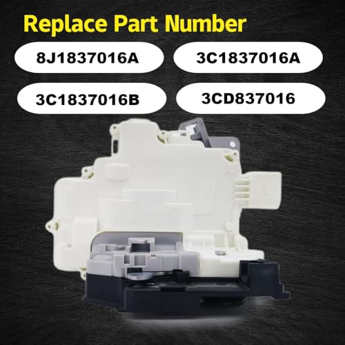 Image of Door Lock Latch Actuator Front Right Compatible with Volkswagen Beetle Golf GTI Jetta Passat Compatible with Audi A4 A5 S4 S5 Q3 Q5 Q7 TT TTRS Porsche Cayenne 970 OE# 3C1837016A
