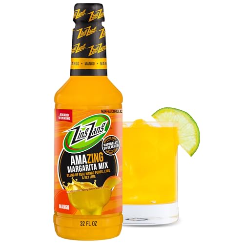 Zing Zang Mango Margarita Mix | Amazing Non-Alcoholic Cocktail Mixer | 32 Fl Oz Bottle (Pack of 1)