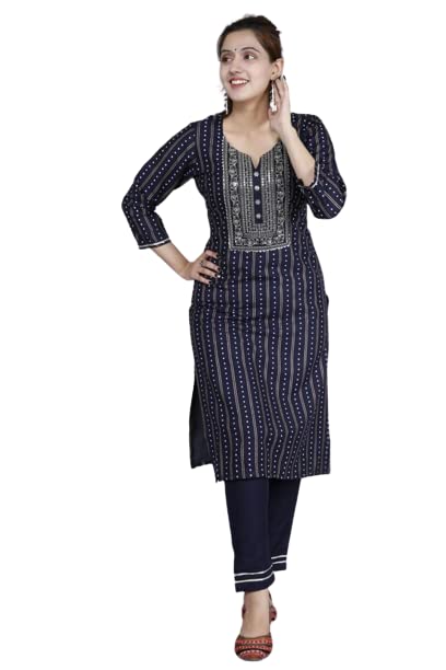 Women Kurta, Pant and Dupatta Set Viscose Rayon