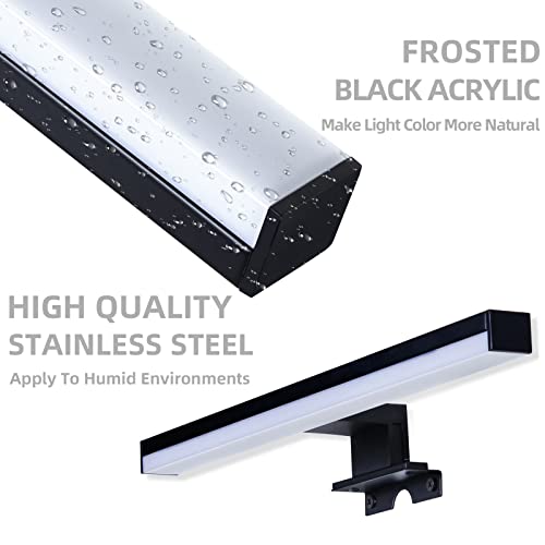 Tyhogar Led Vanity Light Fixtures,28.3In Black Bathroom Lights Over Mirror,3 Types Of Installation,With Power Cord Modern Vanity Lighting Mounted Wall Light,Led Picture Light,Wall Sconce #TOP6