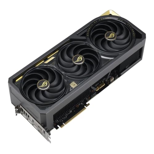 Image of ASUS ROG Astral GeForce RTX 5090 Edition 20 OC Quad-Fan Gaming Graphics Card, 32GB GDDR7, PCIe 5.0, Detachable Curved AMOLED Display, Liquid Metal & Vapor Chamber Cooling, Black