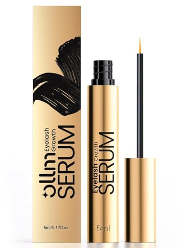 Lash Serum for Eyelash Growth - Natural Lash Enhancing Treatment for Thicker Longer Fuller Looking Eyelashes & Advanced Formula Vegan & Cruelty-Free for Sensitive Eyes, Nightly Use Girls (5ML)