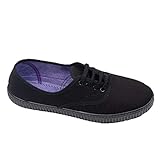  javer 60-1 - Zapatillas Lona Ingles JAVER Mujer Color: Negro NAZARENO Talla: 44