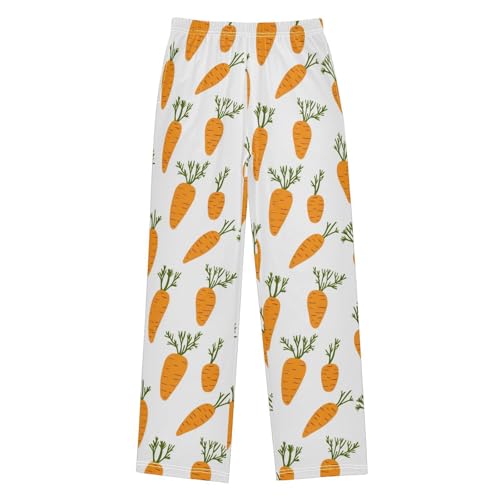 Pajama Bottoms, Pajamas Pant Doodle Carrots Lounge Wear Casual Cartoon Sleep Long Pants Soft Pjs Sleepwear