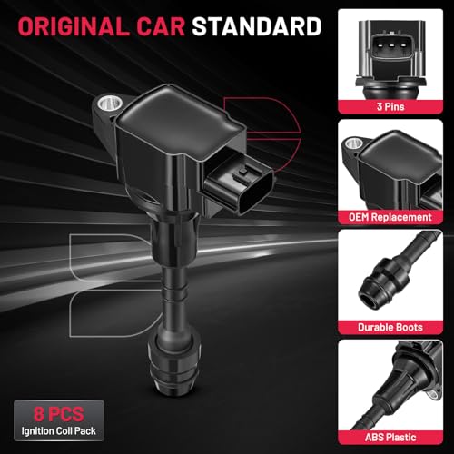 Image of BDFHYK Ignition Coil Pack UF551 for Nissan Armada 07-15 TITAN 08-15