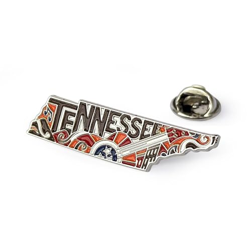 Tennessee Enamel Lapel Pin – US State Souvenir Collectible | Travel Gift, Backpack or Hat Accessory – Great Commemorative/Promotional Gift