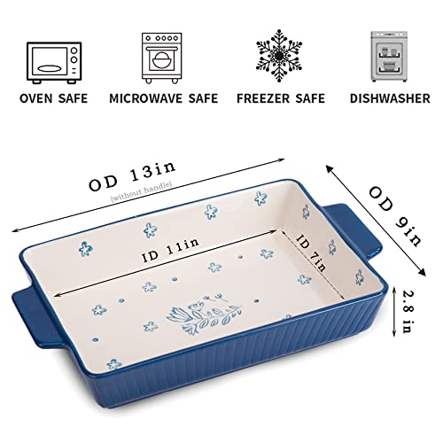 Wisenvoy Baking Dish Casserole Dish Lasagna Pan Bakeware Sets Baking Dishes Ceramic Baking Set Baking Dish Set #TOP5