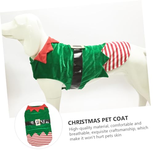 Disfraz Navideño Elfo para Perro Talla L Verde miniatura 6