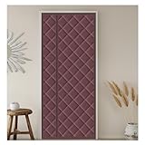 Türvorhang, wasserdicht, wärmeisoliert, magnetisch, 105 x 210 cm, schalldicht, Winterschutz für Schlafzimmer, energiesparend und wärmespeichernd, Braun