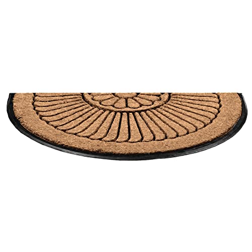 Notrax, Crescent, Rubber-Backed Natural Coir Doormat, Entry Mat For Indoor Or Outdoor Use, 24"X39", C04 (C04S2439Cr) #TOP6