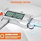 Digitaler Messschieber, HARDELL 15,2 cm Messwerkzeug mit Edelstahl, Schutzdesign, einfacher Wechsel von Zoll metrischem Bruch, großer LCD-Bildschirm 150 mm