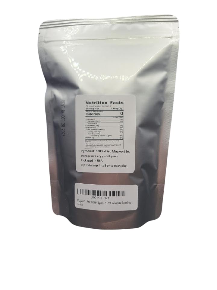 Miniatura 2 de Artemisia vulgaris seca hoja suelta CS por Nature Tea (2 onzas)