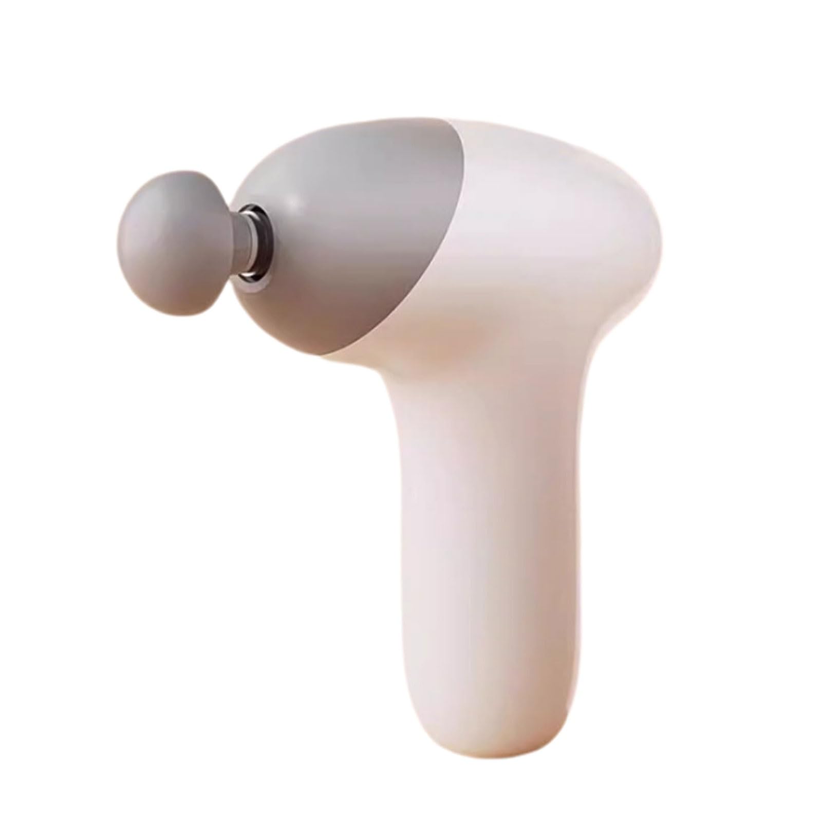 Multifunzionale Pistola for massaggio in plastica con 5 velocità e 4 testine massaggianti, pistola for massaggio dei tessuti profondi, portatile, ricaricabile, tascabile Regolabile(Grey)