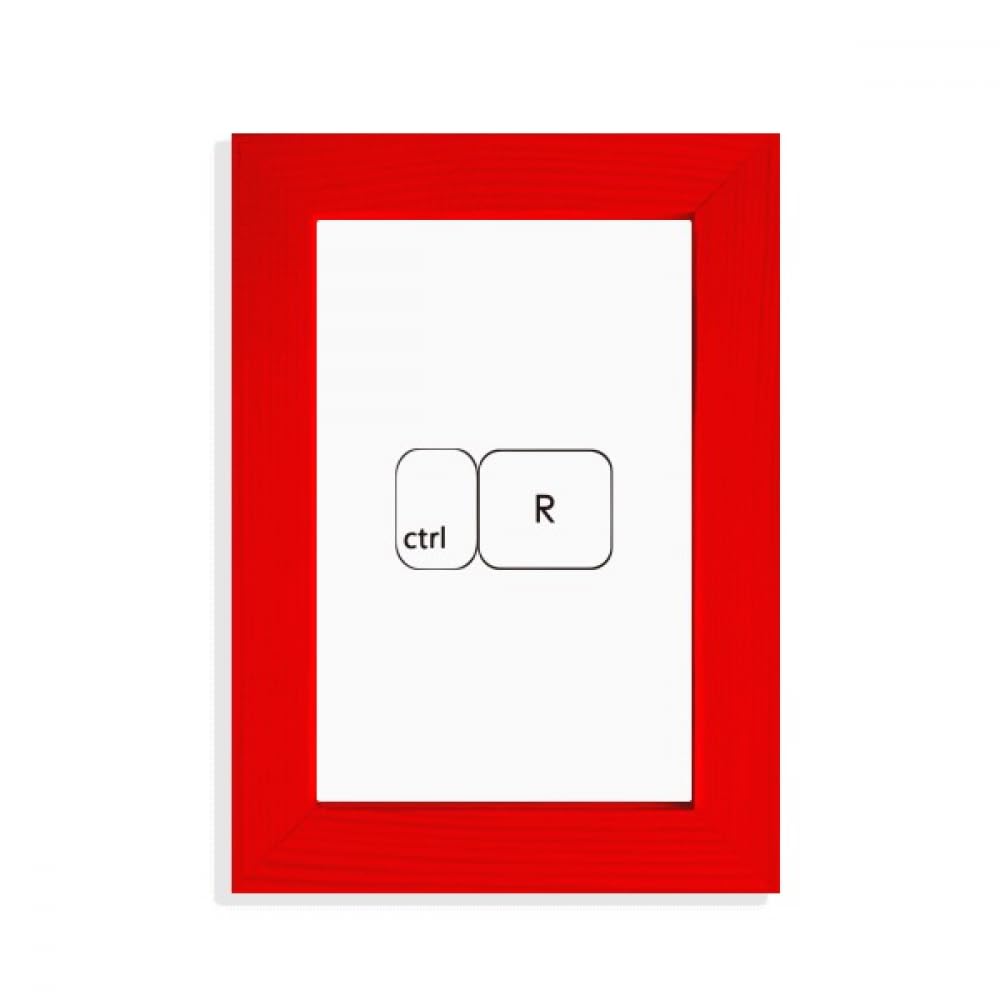 Cadre photo rouge Ctrl R Art Déco idéal pour sublimer un bureau moderne et élégant