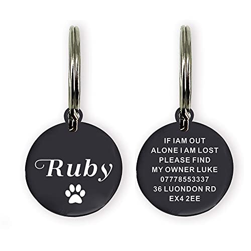 ID Tag for Dog Cat Pet Personalised Dog Tag Dog Collar ID Tag Collar for Dogs Cats Pets Custom Any Text