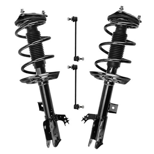 Detroit Axle - AWD Front Struts Kit for 2020 2021 2022 Toyota Highlander, 2 Complete Struts with Coil Spring Assembly 2 Sway Bar Links Replacement Suspension Shock