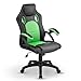Produktbild Juskys Racing Schreibtischstuhl Montreal ergonomisch höhenverstellbar & gepolstert 120 kg belastbar Bürostuhl Drehstuhl PC Gaming Stuhl - grün