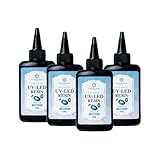 TAKARA NAIL UV-LED レジン液, ムーンストーン, ハードタイプ, 100g×4本セット クリアハード (4本) シリコンモールド 超クリア レジン液 無臭 大容量 ハードタイプ UVレジン液 LEDレジン