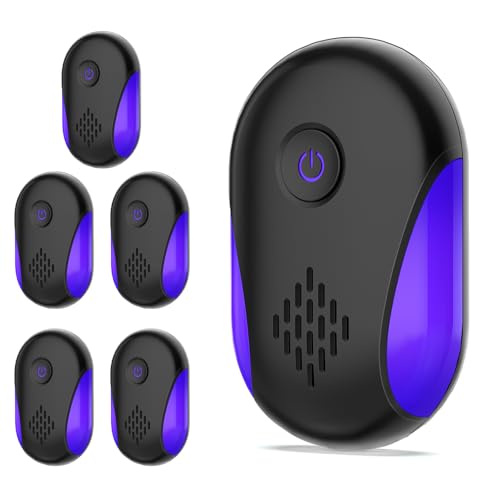 2024 Upgraded Ultrasonic Repellet 6 Packs, Indoor Ultrasonic and Repellent for Roach, Rodent, Mouse,