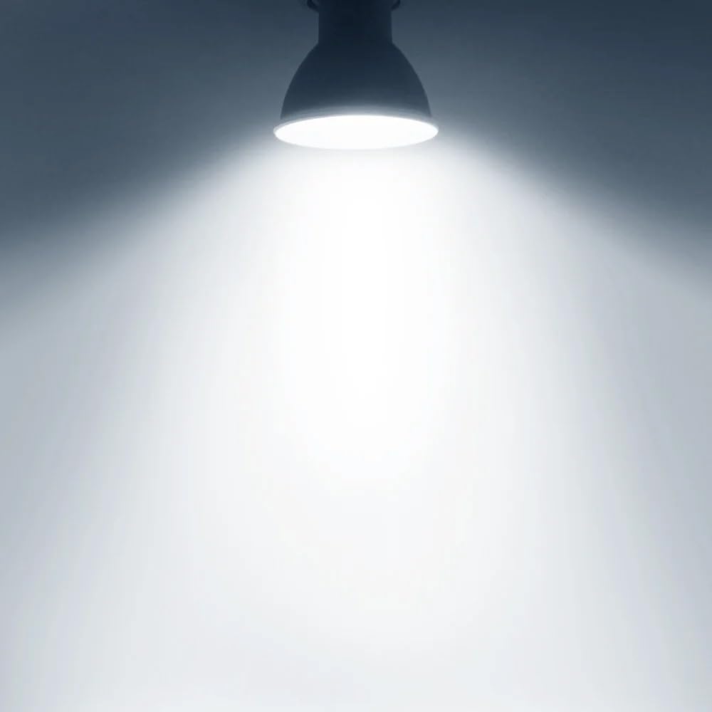 HongHeFu, Confezione da 20, Faretto LED AC220V GU10 2835SMD Plastica + Luce LED Dimmerabile in Alluminio(6000K White)