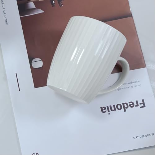 MIWARE 11 Ounce Porcelain Mugs, Set of 6 Coffee Mugs for Tea, Milk, Hot Cocoa, White by MIWARE - Image 3