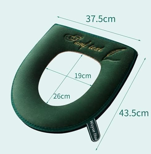 Miniatura 9 de 2 fundas de asiento de inodoro más gruesas y suaves con asa, para tapa de inodoro, suaves, gruesas, lavables, se adaptan a todos los asientos de