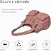 Imagen de FANDARE Grande Bolsos de Mujer Bandolera Vintage Bolso Hombro Cruzado Impermeable PU Cuero para Viaje Trabajo Escuela Compras Conmutar Crossbody Bag Azul