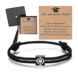 Quietsun 2025 High School Graduation Gifts for Him 5th 8th Grade Cool College Boy Bracelet Cards Preschool Elementary Middle School Kindergarten Masters Degree Male Favors Personalized Box Unique Son