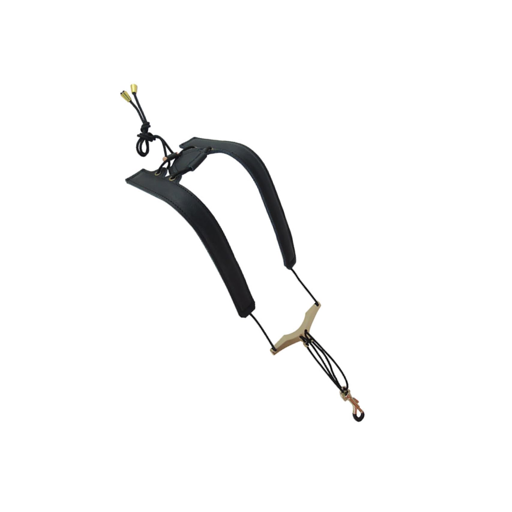 SUPVOX Tracolla per Sax a Doppia Spalla, Collare per Sassofono in Cuoio e Nylon Nero, Regolabile, Distribuisce Peso e Riduce Dolori Stili multipli
