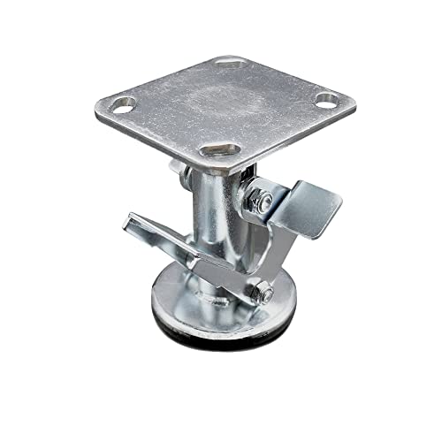5" Double Pedal Floor Truck Lock w/Top Plate - Service Caster Brand