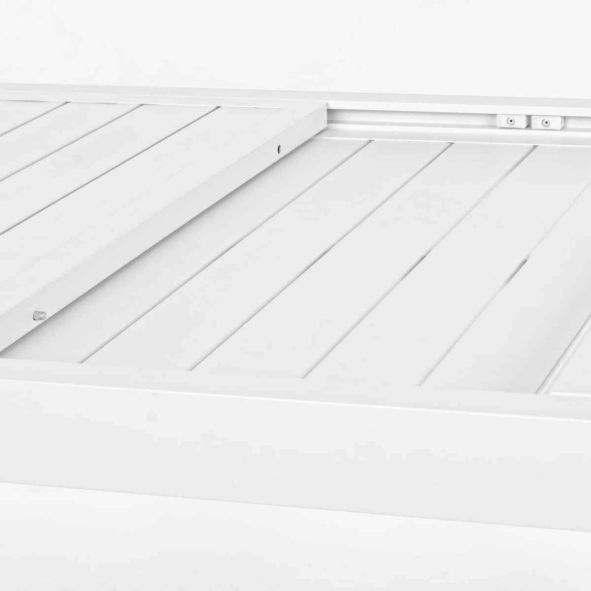 Yellowshop - HILL Tavolo da giardino rettangolare allungabile per esteno in alluminio L140/210xP90xH75 cm Bianco o Coffee (Bianco)