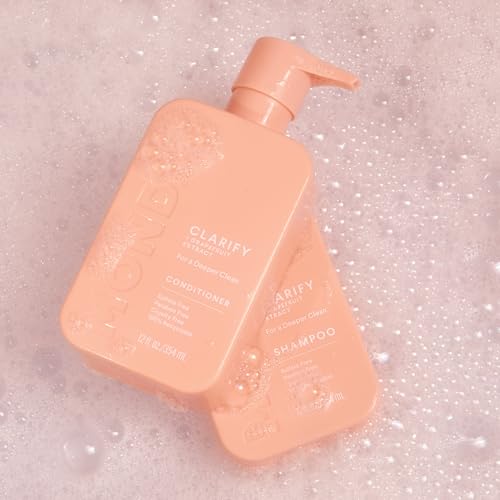 MONDAY HAIRCARE Clarify Shampoo and Conditioner Set 12 oz for Oily Hair Made with Grapefruit Extract, Coconut Oil, Shea Butter, Vitamin E and Pro-Vitamin B5