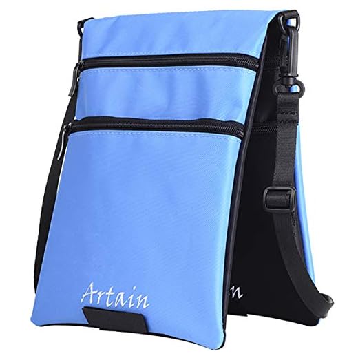 Artain RFID Passport Wallet, Double-Sided Travel Wallet Waterproof (Black&Blue)