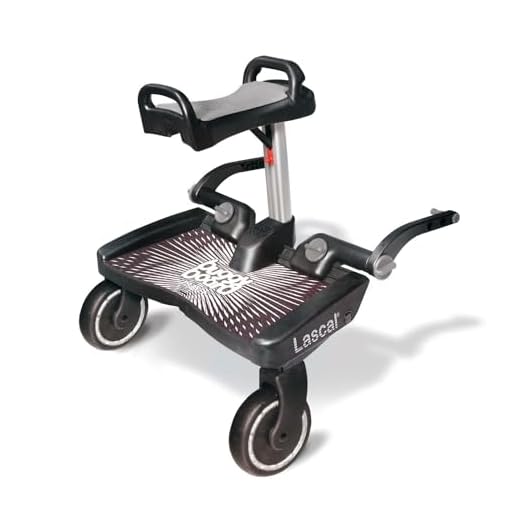 Lascal Marche Pied pour Poussette Universel Noir