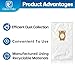 CF Clean Fairy 10 Pack Compatible With Kirby Vacuum Bag Style F For Avalir, Sentria I, II, Ultimate Diamond G3 G4 G5 G6 Gsix G10, G10D, G10E, G10Se Replacement for 204808 204811