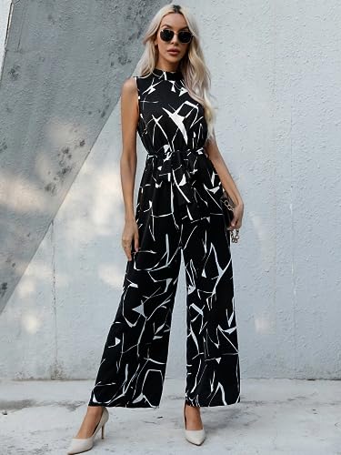 Image of Tandul Jumpsuit - Multicolor Jumpsuit, Sleeveless Casual Jumpsuit For Women (6429)