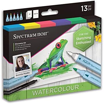 Premium Adult Colouring & Art Sets - Complete Kit Includes Alcohol Ink Colouring Pens, Art Liners, Printed Art Sheets & How to Guide by Pro Artist - Manga & Comic Discovery Kit By Spectrum Noir