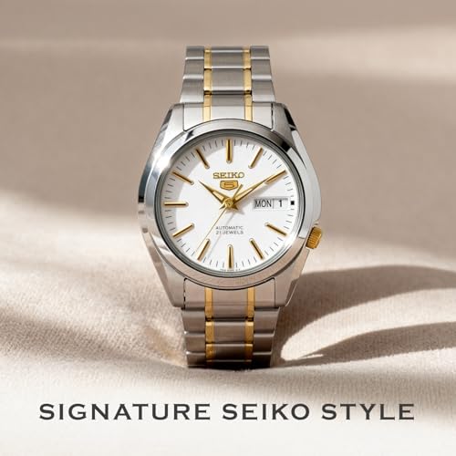 Image of SEIKO Automatic Watch for Men 5-7S Collection - with Day /Date Calendar, Luminous Hands, Stainless Steel Case & Bracelet