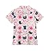 Flaishyardaw Black Cat Polo Shirts for Kids Girls 5-6 Cute & Comfortable Quick Dry Collared Shirt for Tennis, Golf & Casual Wear Lightweight Moisture-Wicking Summer Top for Teens