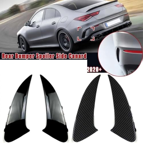 Parachoques trasero para Benz CLA C118 AMG 2020 con canards laterales 7