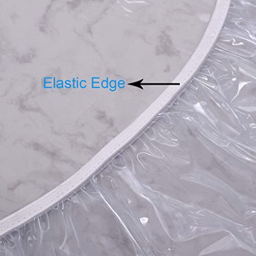 Couverture de table transparente à élastique pour repas de famille en extérieur - 5