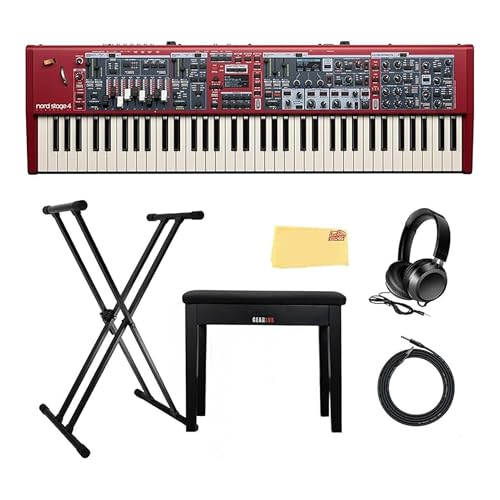 Nord Stage 4 �R���p�N�g 73�L�[�X�e�[�W �L�[�{�[�h�Z�b�g �L�[�{�[�h�X�^���h �Ƌ�x���` �w�b�h�t�H�� �P�[�u�� Austin Bazaar �|���b�V���O�N���X