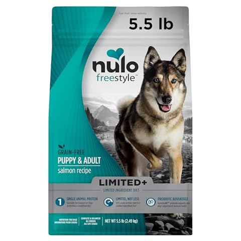 Nulo Freestyle All Breed Dog Food, Premium Allergy Friendly Adult & Puppy Grain-Free Dry Kibble Dog Food, Single Animal Protein with BC30 Probiotic for Healthy Digestive Support 5.5 Pound (Pack of 1) Cover