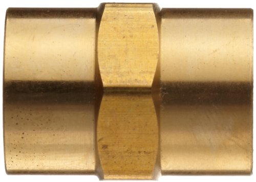 Anderson Metals - 56103-04 Brass Pipe Fitting, Coupling, 1/4" X 1/4" Female Pipe #TOP1