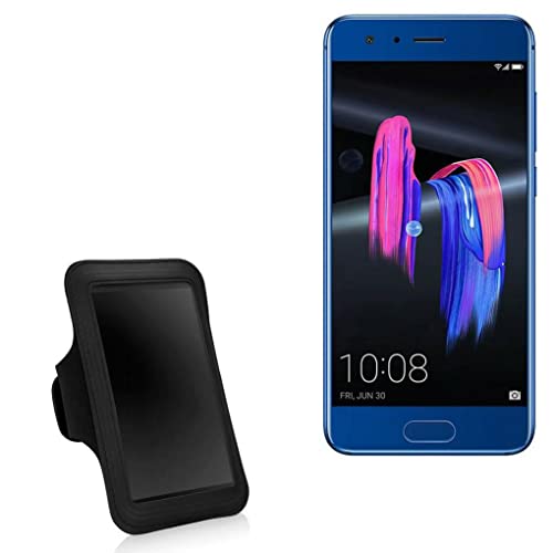 BoxWave Case Compatible with Honor 9 - Sports Armband, Adjustable Armband for Workout and Running for Honor 9 - Jet Black