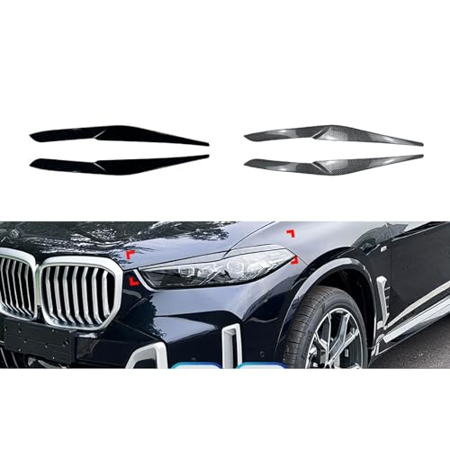 Sourcils de phares noir brillant BMW X5 X6 G05 G06 pour routière