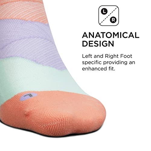 Feetures Elite Ultra Light No Show Tab Solid - Running Socks For Men & Women, Athletic Compression Socks, Moisture Wicking - Medium, Pop Off Peach #TOP3