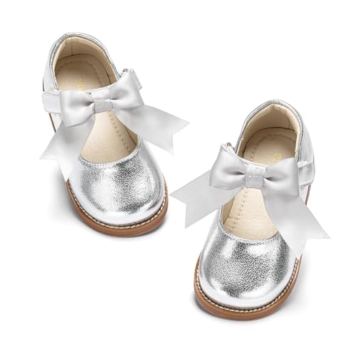 Image of PHIRAMIN Toddler Girl Mary Jane Dress Shoes-Little Girl School Uniform Shoes for Wedding Party